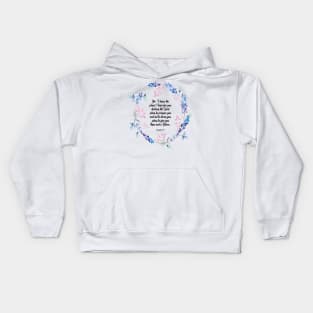 I know the plans I have for you declares the Lord, Jeremiah 29:11, scripture, Christian gift Kids Hoodie